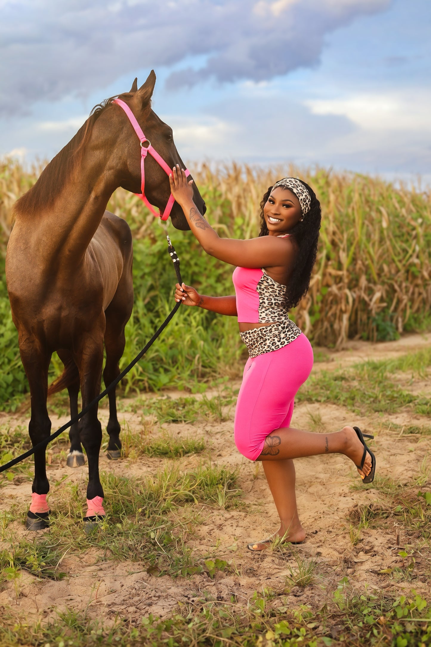 Pink Cheetah Set